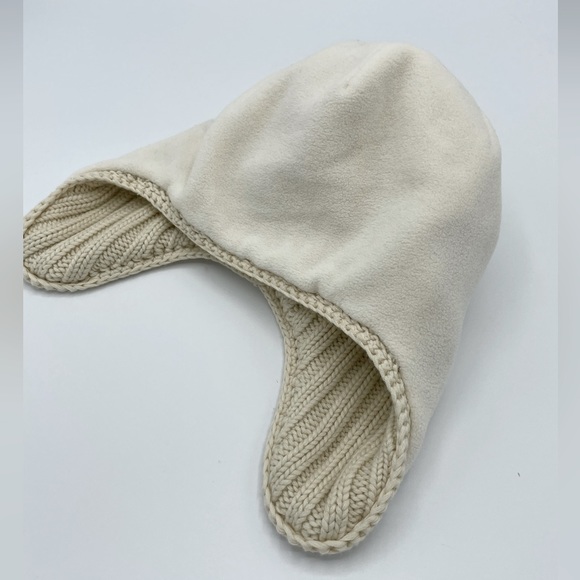 BABY GAP Cable Knit Winter Hat Cream Beige Size M/L - Picture 8 of 8